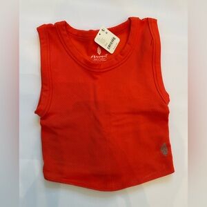 Free People Movement Coral Ribbed Crop Tank | NWT | XS/S
